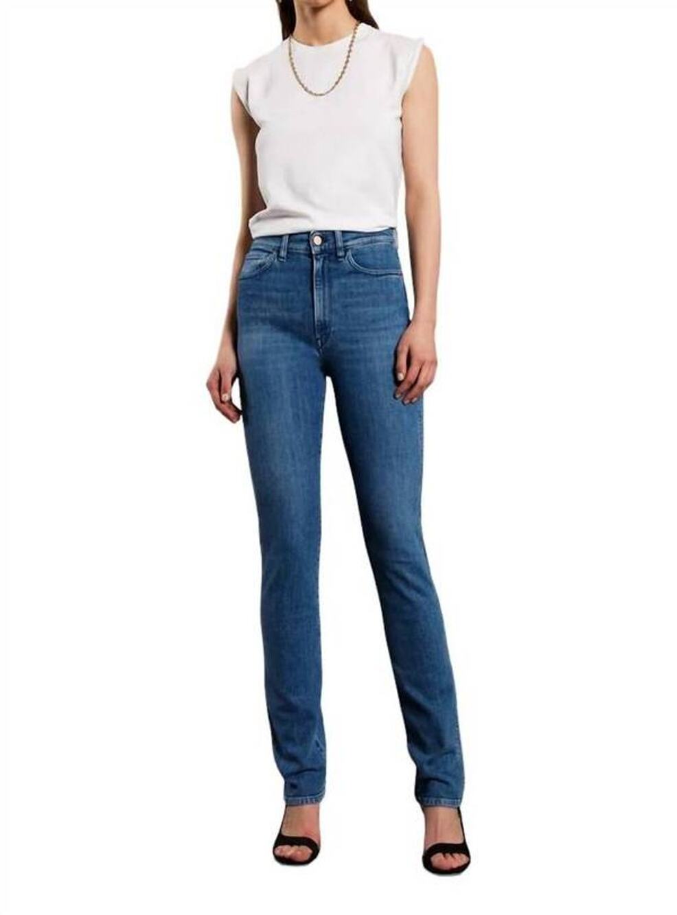3X1 NYC Maddie Slim Fit Jean in Deep Blue 27